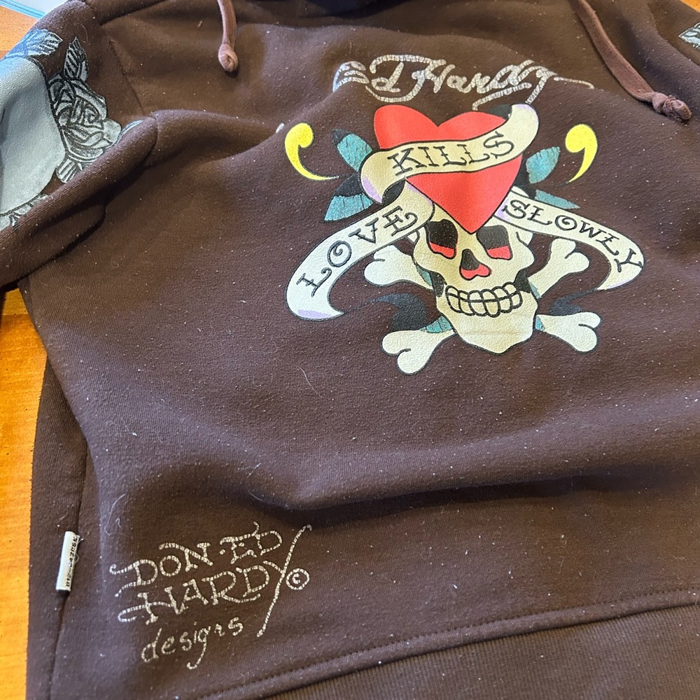 Ed Hardy zip up sweatshirt - Picture 6 of 8